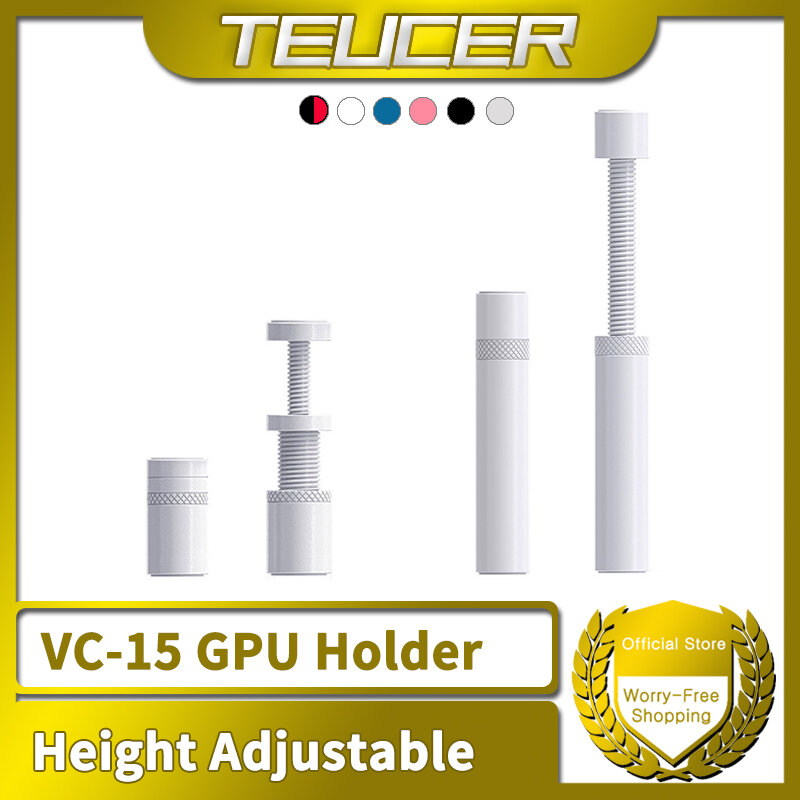 TEUCER-Suporte de placa gráfica GPU, vertical, telescópico, suporte giratório, suporte magnético, suporte de vídeo, VC-15Mini, VC-15Plus