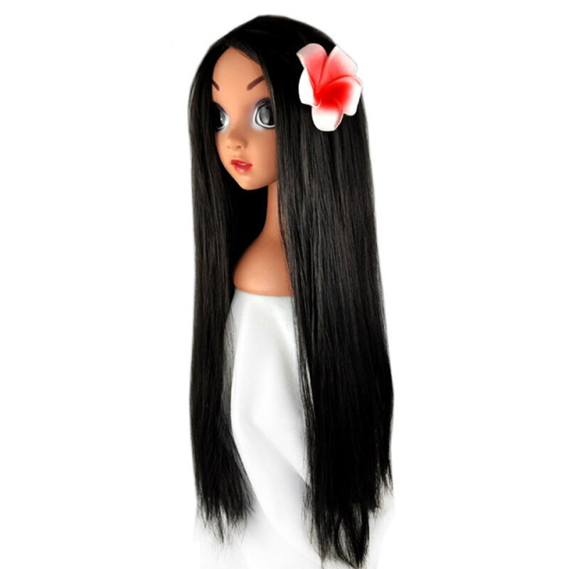 Principessa ragazze Anna Elsa parrucca Cosplay bambini carnevale festa di compleanno sirena parrucca rossa biancaneve Belle accessori per capelli travestiti