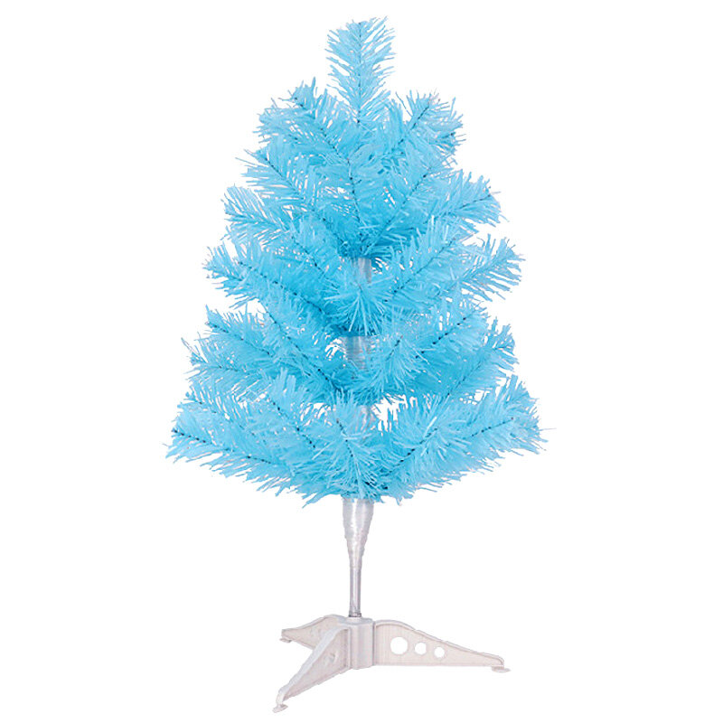 Nordic Style Pvc Material Simulation Christmas Tree New 45cm Blue Pink Green Christmas Naked Tree Cute Mini Christmas Tree