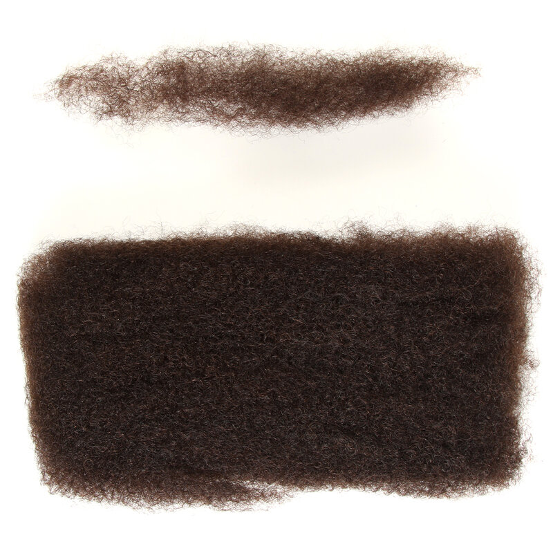 Sleek-mechones de cabello humano Afro Kinky a granel para trenzar, 1 paquete de 50 g/pc, trenzas de Color Natural, cabello brasileño Remy sin trama