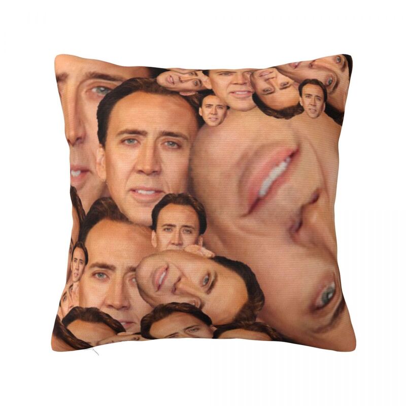 Nicolas Cage Square Pillow Case for Sofa Throw Pillow