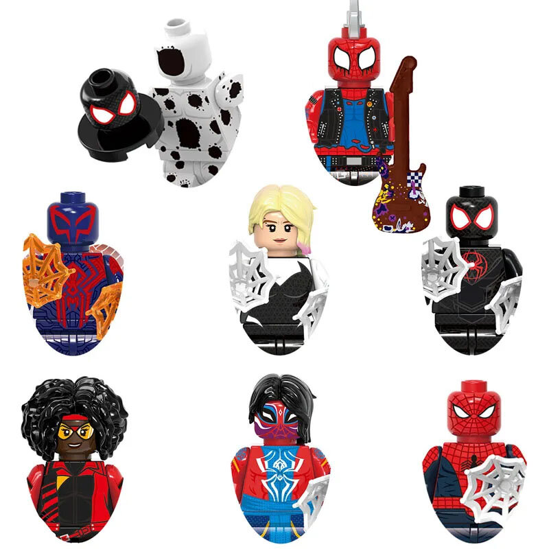 G0124 The Avengers Spider-Man Anime Heroes Bricks Cartoon Character building block Educational Toy Boy Birthday Present