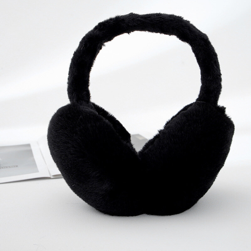 여성 남성 패션 단색 귀마개 야외 방한 보호 귀마개 귀 덮개를위한 부드러운 봉제 귀 따뜻하게 겨울 따뜻한 귀마개