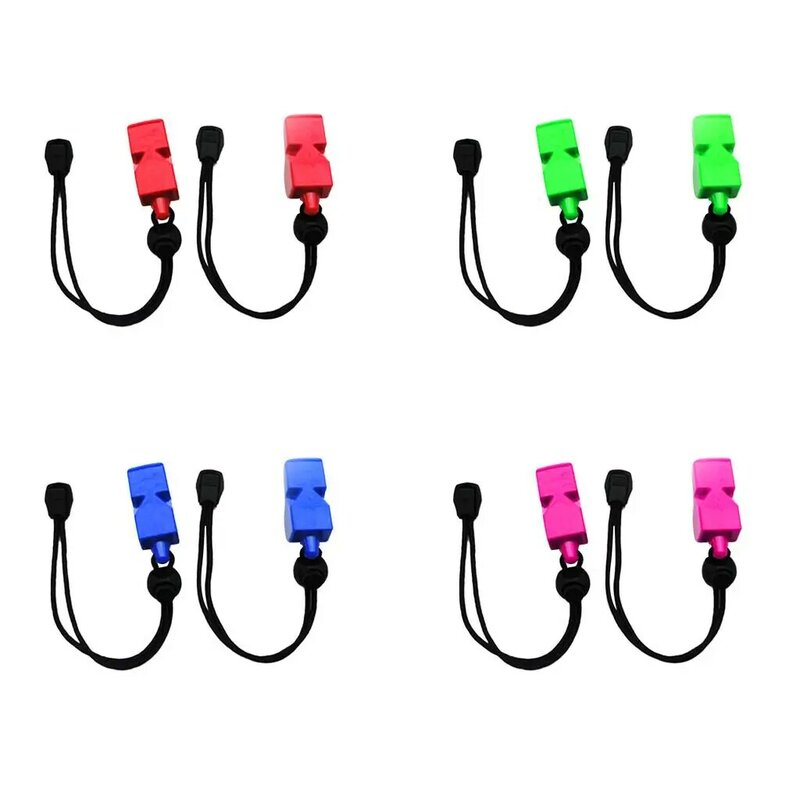 2 Pieces Whistles with Wrist Strap for Scuba Diving Kayaking Water Camping Hiking