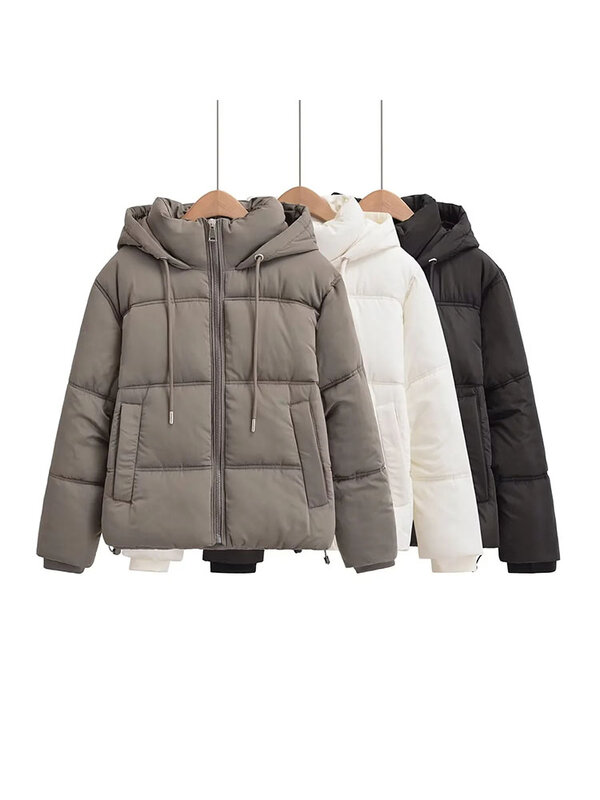 ZADATA 여성용 따뜻한 파카 재킷, 캐주얼 패션 코튼 재킷, 2023 겨울 신상