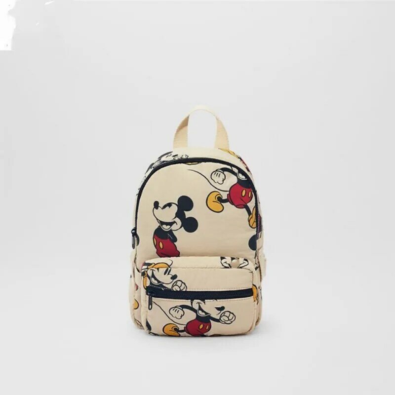 Disney-mochila escolar con estampado de Mickey Mouse para niños, mochila ligera con bonito estampado de Mickey Mouse, nueva moda