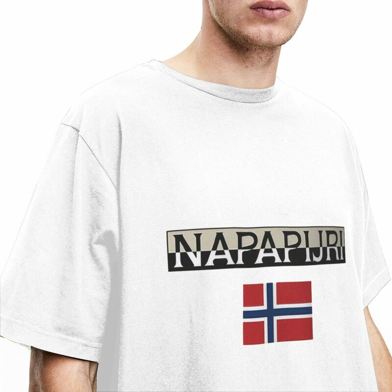 Norwegian Flag T Shirt Adult Italian Lifestyle Vintage Cotton T-Shirts Summer O-Neck Hip Hop Tee Shirt Cheap Big Size Tops