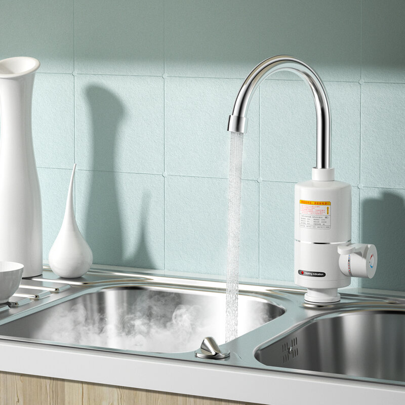 Peralatan dapur elektrik, tampilan Digital instan, dapur dan kamar mandi, keran pemanas cepat RX-004