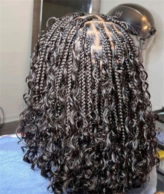 Ekstensi rambut kepang palsu kupu-kupu untuk wanita, ekstensi rambut kepang palsu, rambut Crochet Locs lembut