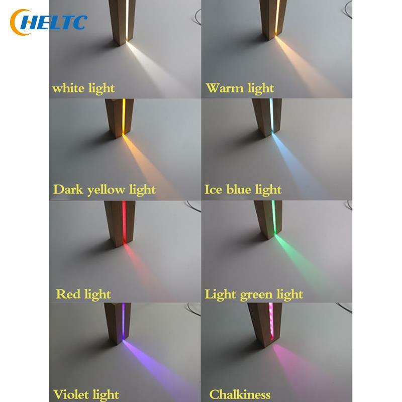 Wyświetlacz LED drewna oprawa LED 8 kolorów prostokąt wyświetlacz cokole światła podstawka drewniane oświetlone podstawa stojak na sztuka z żywicy 1 sztuk