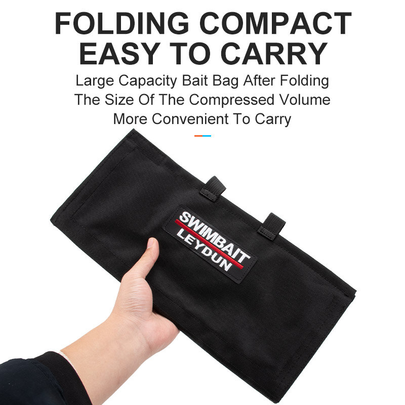 LEYDUN Swimbaits Fishing Bags For Soft And Hard Baits Up To 12" Bait Wrap 4 Hybrid Pockets Easy Bait Access Protection Bait Bag
