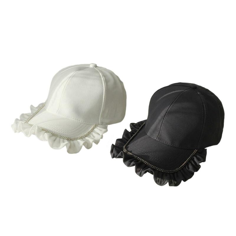 여성 야구 모자 스트리트웨어 스포츠 모자, 조정 가능한 야구 모자, 캠핑, 가을, 여름, 피크닉, 휴가 스포츠
