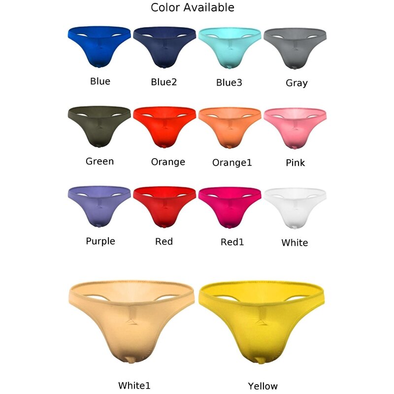 Comfortable Ice Silk Underwear for Men Bulge Pouch G string Trunks Featuring Soft Material Ideal for Elegant Men