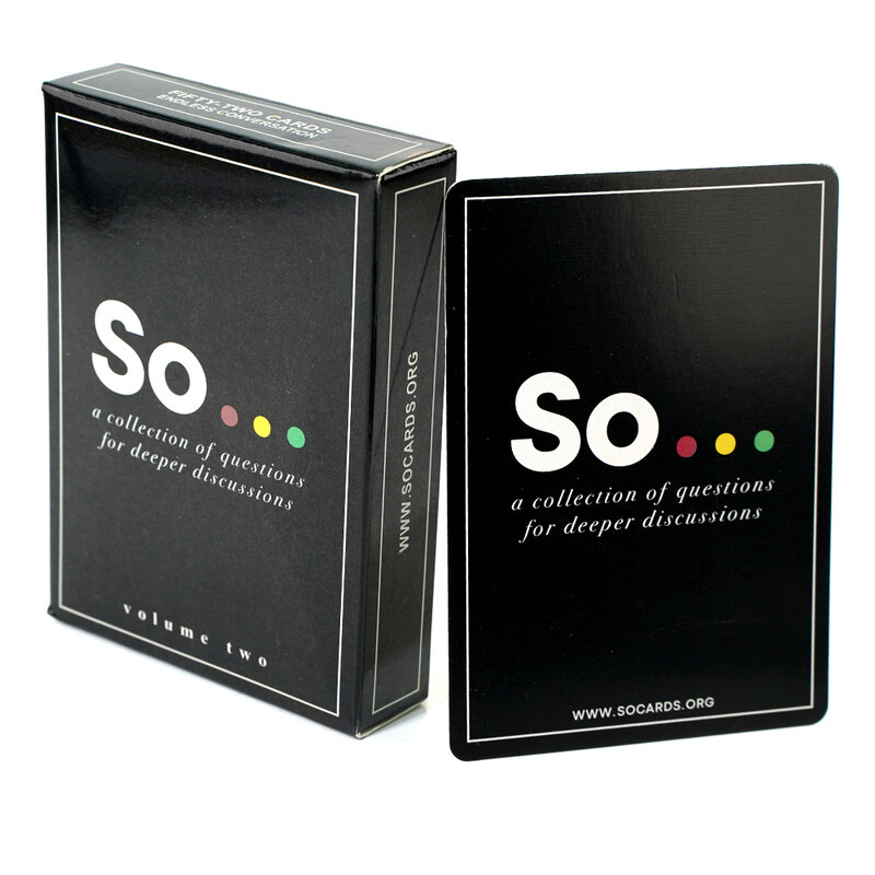Пусковое устройство для разговора So Cards-карточная игра с вопросами для взрослых и семьи