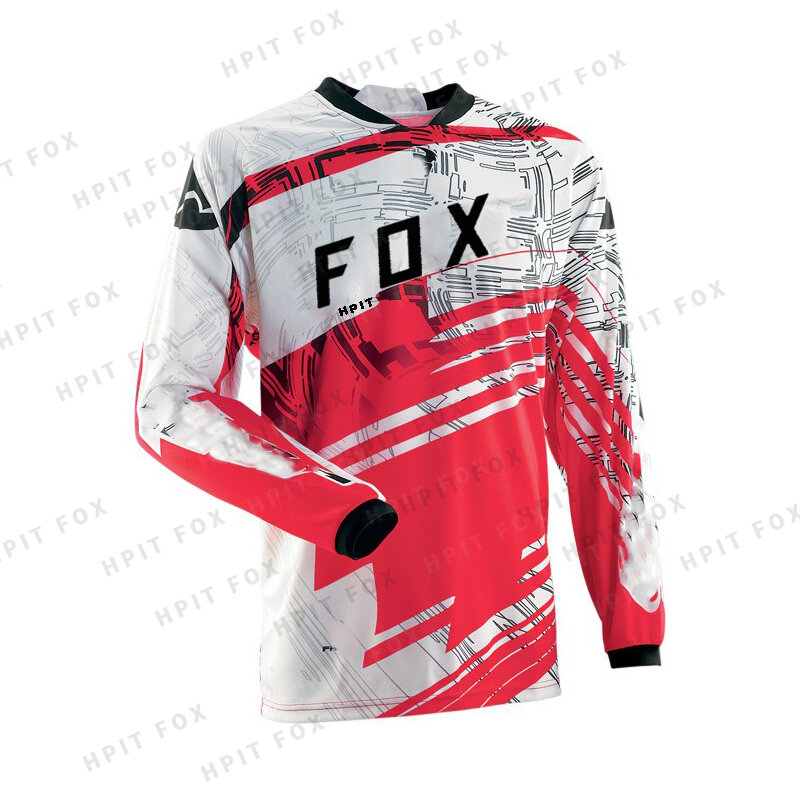Hpit Fox-Maillot de cyclisme à manches pour VTT, T-shirt de motocross, chemise de descente, vêtements de vélo de montagne, Endflats
