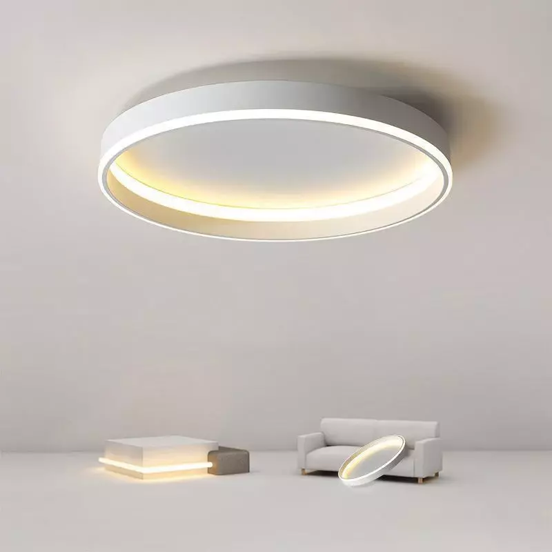 Lâmpadas de teto LED redondas para decoração de casa, luminária, lustre moderno, quarto, sala de estar, sala de jantar, banheiro