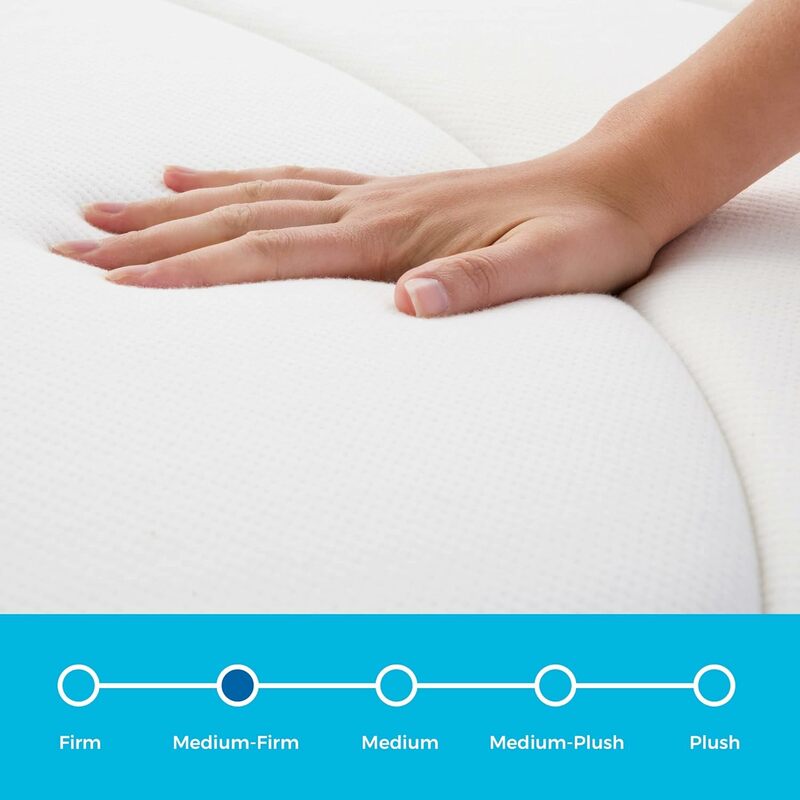 Linenspa 8 Inch Memory Foam and Spring Hybrid Mattress - Medium Firm Feel - Bed in a Box - Quality Comfort and Adaptive