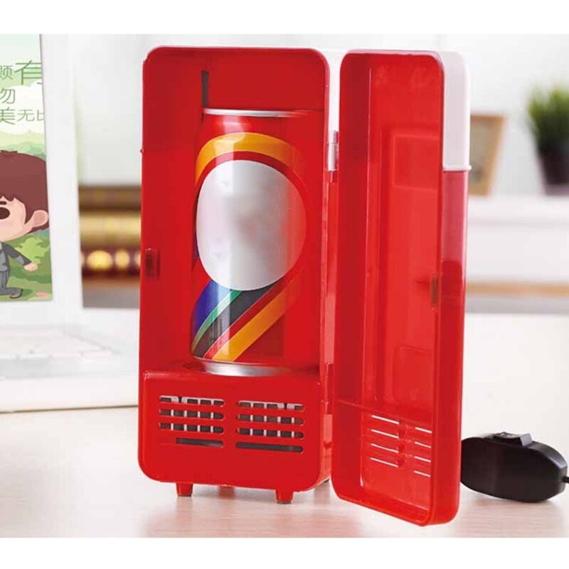 Mini frigorifero portatile da 780ml alimentato tramite USB Car Drink Cooler Home Desktop Boat Travel frigorifero cosmetico multiuso Smal a risparmio energetico