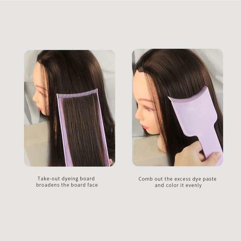 Hair Coloring Kit: 3Pcs Highlighting Applicator, Dye Brush, Comb - Salon Accessories