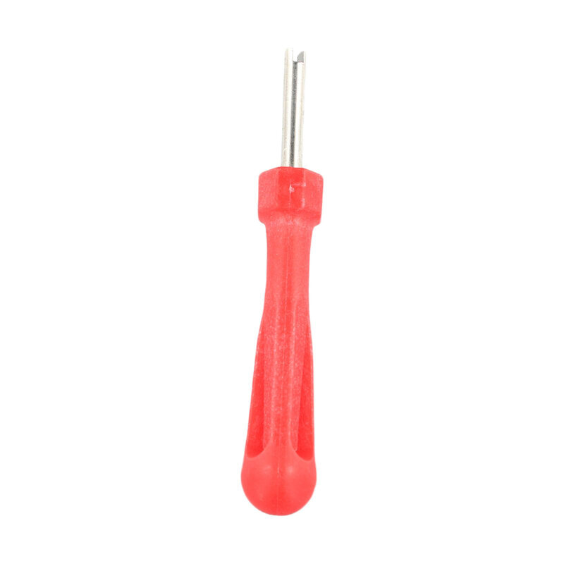 Car Tire Valve Core Removal Tool Tyre Valve Core Wrench Spanner Tire Repair Kit Plastic Steel Red Fit Standard Valve Cores Truck