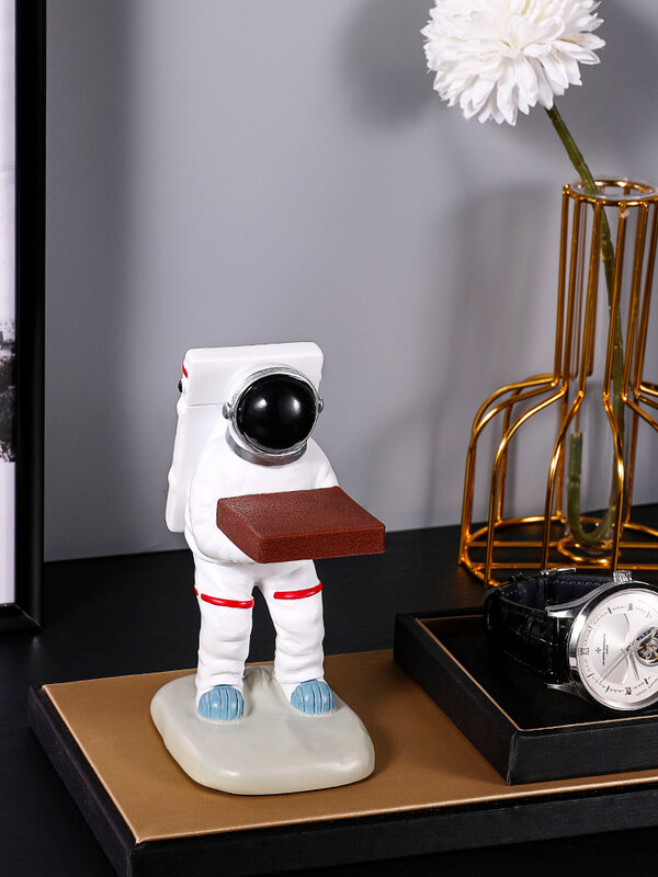 Wadah penyimpanan jam tangan Spigen, astronot kaca berdiri pergelangan tangan Resin, wadah penyimpanan personalisasi kreatif, aksesori jam tangan