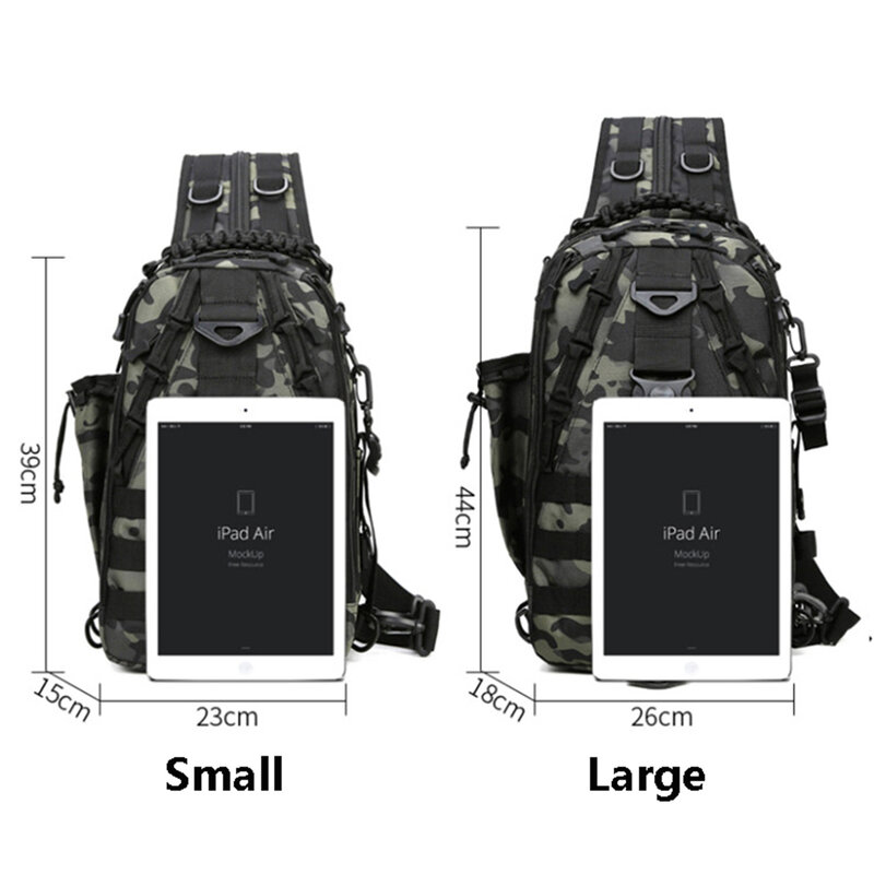 SUUTOOP Men Military Tactical Shoulder Bags Hiking Camping Sports Trekking Climbing Crossbody Fishing Outdoor Chest Bag For Male