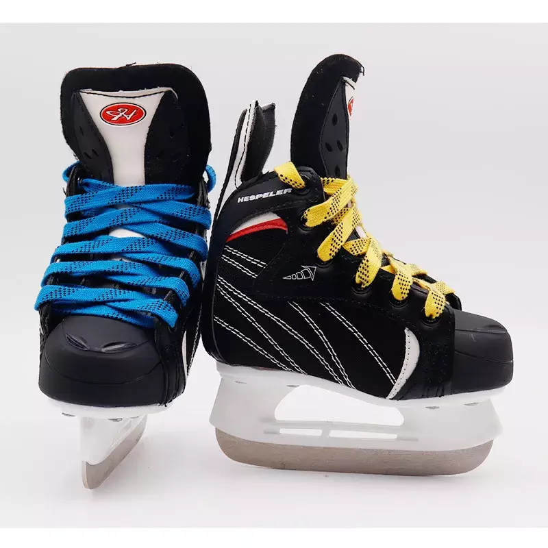 아이스 하키 스케이트용 스노우 스케이트 레이스, 이중 레이어 브레이드, 추가 강화 왁스 디자인 세트, 7 가지 색상, 244cm, 96 인치