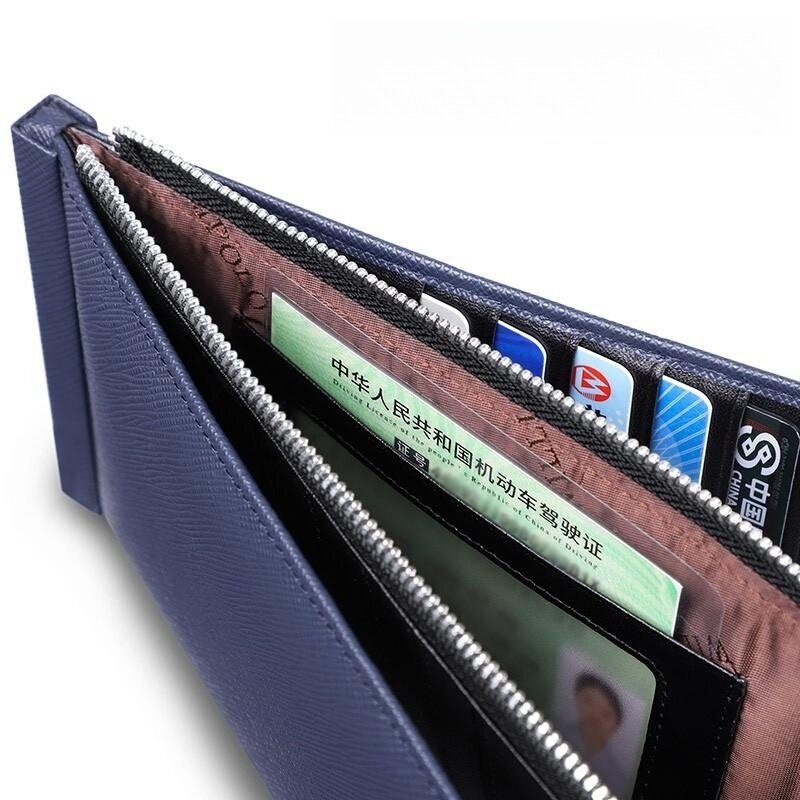 Деловой мужской кошелек WILLIAMPOLO из натуральной кожи, модная кредитница с кармашком для 26 карт, кредитница