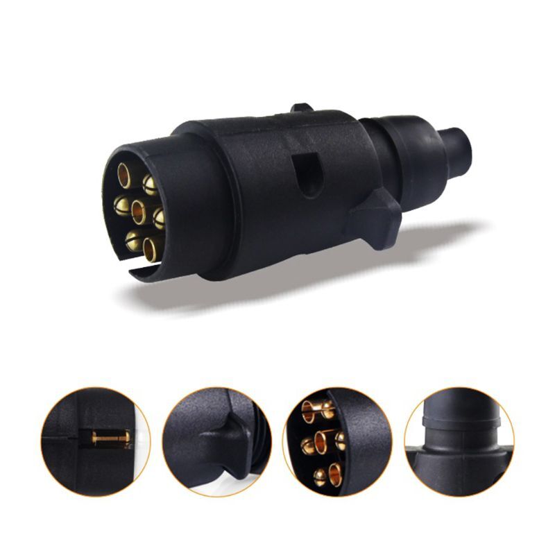 12V 7 Way Round Socket Plug Power Socket 7 Pin Cable Connectors for Led Light Drop Shipping