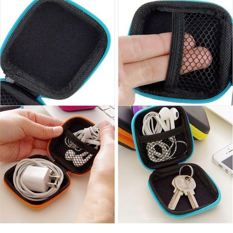 EVA 이어폰 보호 가방 박스 디지털 충전기 헤드폰 보관 가방, USB 데이터 케이블 정리함, 휴대용 파우치, 헤드셋 액세서리