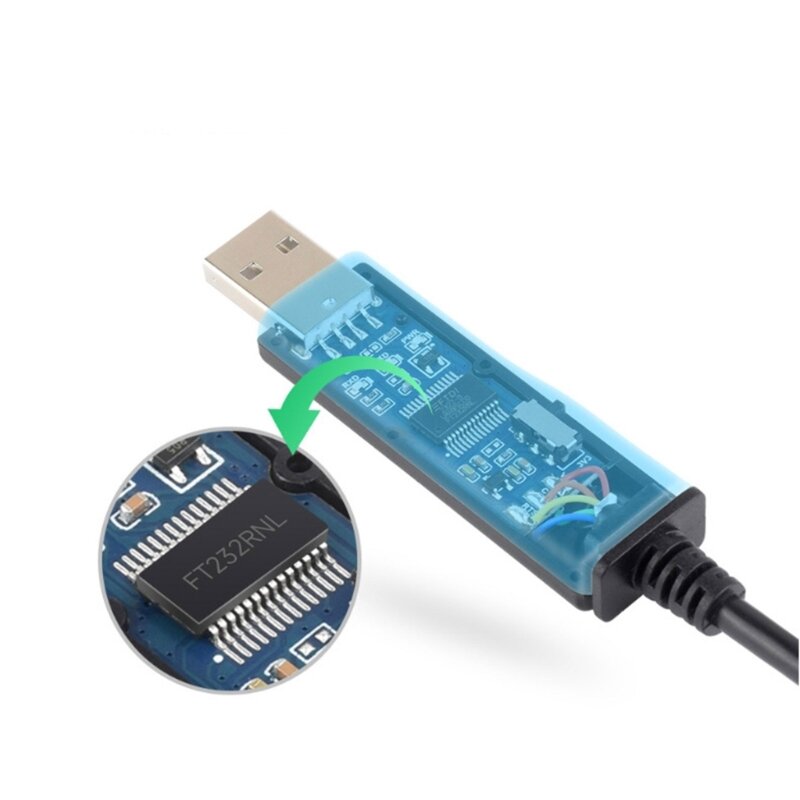 F3KE Universal FT232RNL Cable serie USB a TTL Cable depuración USB a TTL (C) Reemplazo convertidores cable puerto