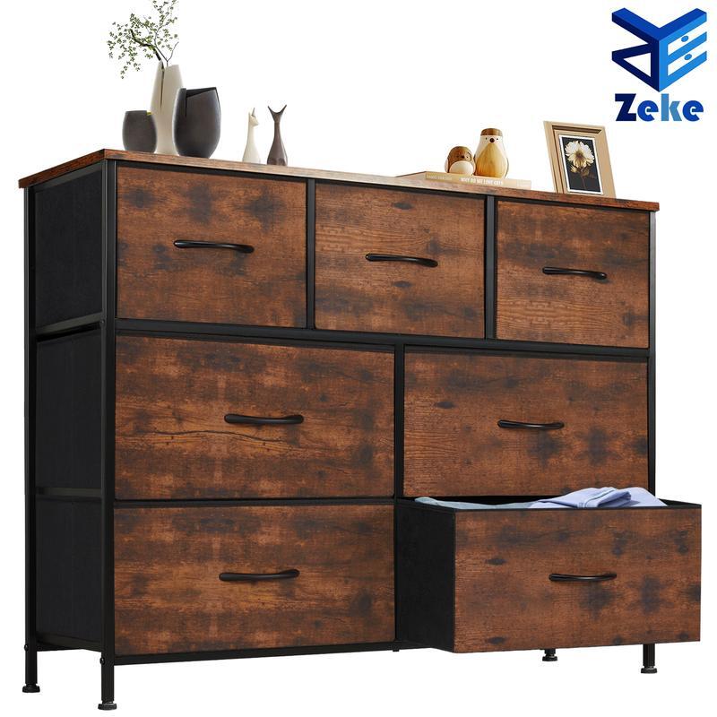 Zeke Town Dresser for Bedroom with 7 Drawers, Clotheage Tower for Kids Room, Nursery, Living Room, Entryway