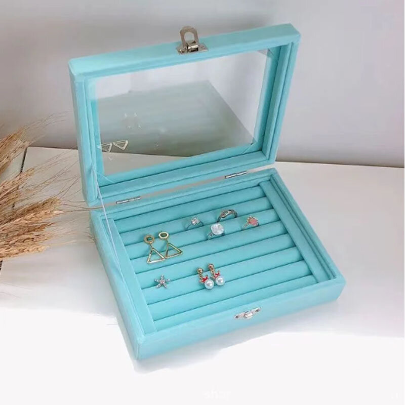INS Style Jewelry Storage Box Jewelry Large Capacity Necklace Earrings Display Box Jewelry Sorting Box Dropshipping