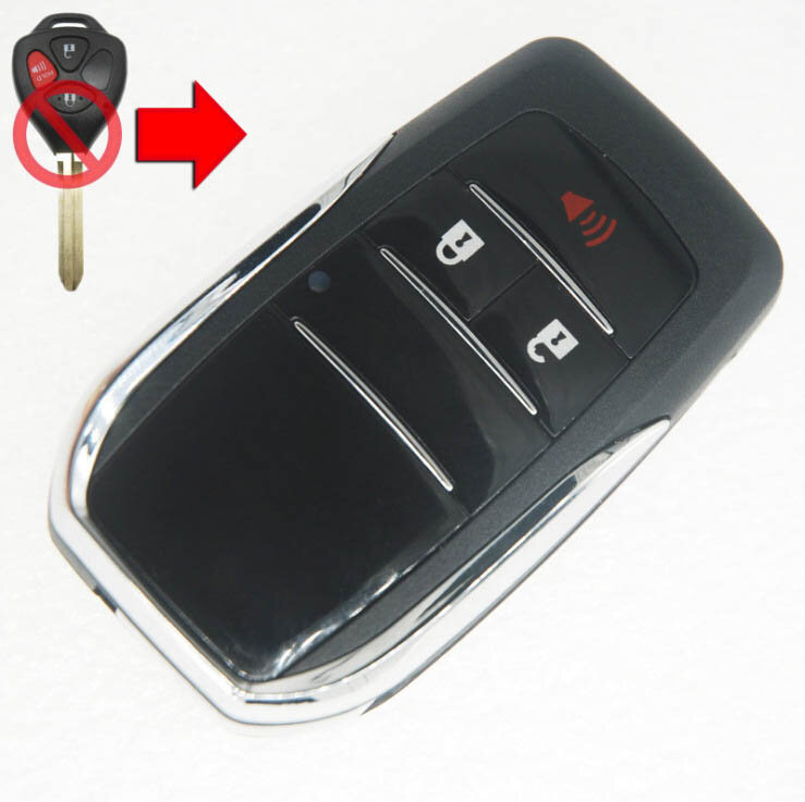 Blank Key Shell  Modified Flip Folding Remote Key Shell For Toyota RAV4 Wish Camry Hiac Corolla Hilux Fortuner