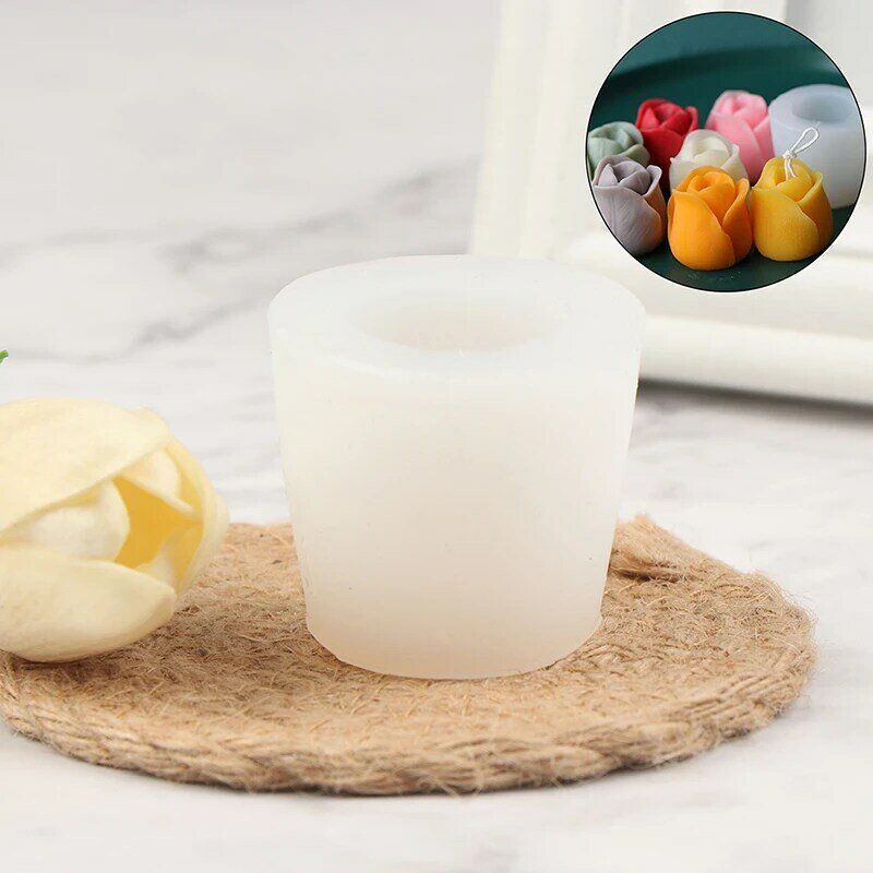 Silicone Soap Candle Mold Soap Making Mould DIY Handmade Molds Angle Tulips