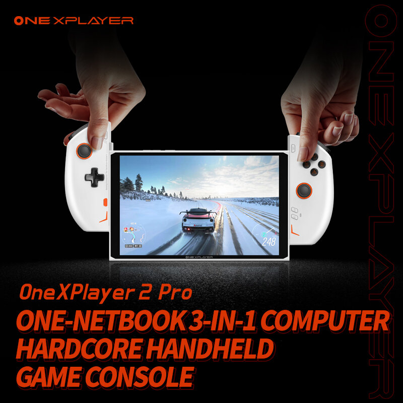 OneXPlayer-2 برو وحدة تحكم ألعاب الكمبيوتر ، AMD Ryzen 7 7840U ، 8.4 "، 2.5K ، 32GB ، 1 تيرا بايت ، 2 تيرا بايت ، SSD ، WiFi ، 6E ، كمبيوتر لوحي محمول