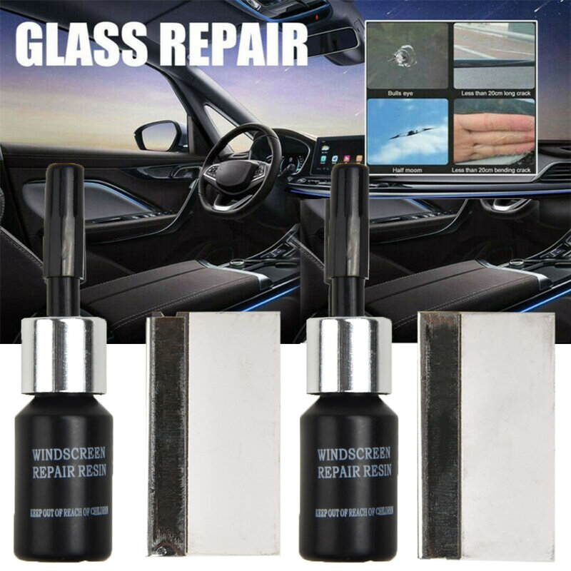 شريط علاج سائل زجاج نافذة السيارة ، إصلاح محمول ، قطع غيار نانو السيارات ، أدوات إصلاح الراتنج البديلة