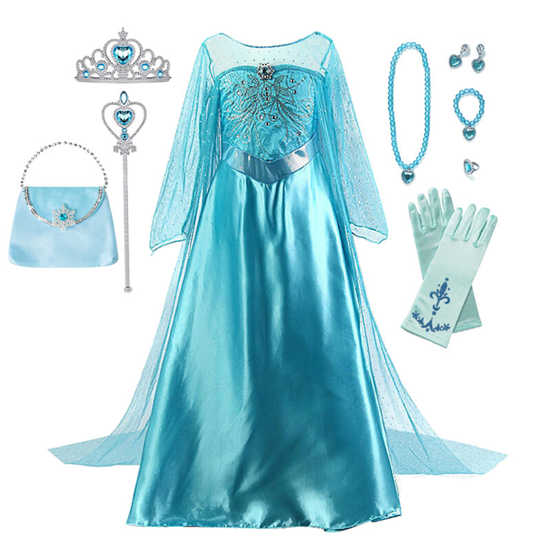 Детское платье принцессы «Холодное сердце», на Возраст 3-10 лет