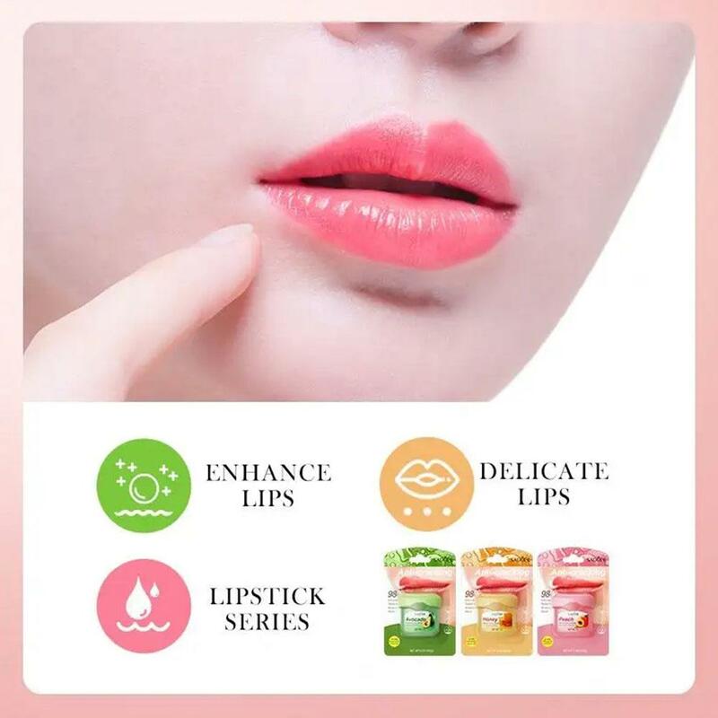 7g balsamo per le labbra idratante rossetto Base idratante trucco pianta naturale Anti-Cracking cura delle labbra vaselina balsamo per le labbra
