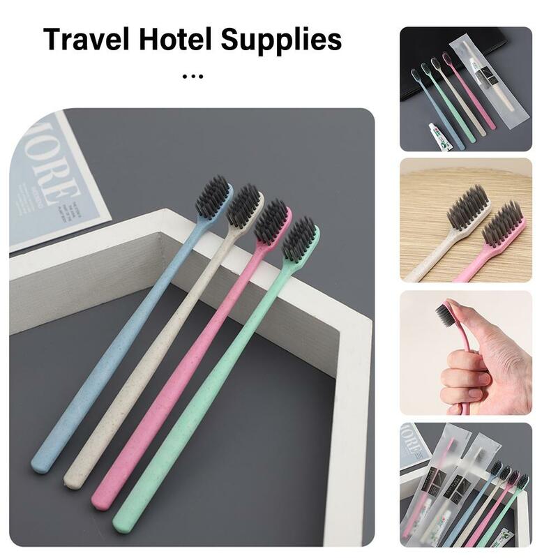 Disposable Toothbrush Toothpaste Travel Hotel Supplies Oral Care Teeth Cleaning Brush For Outdoor Travel Hotel Busniess Cam O9M1
