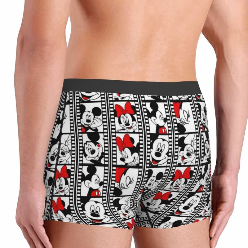 Mickey Mouse Boxer Shorts For Homme 3D Printed Underwear Panties Briefs Breathable Underpants