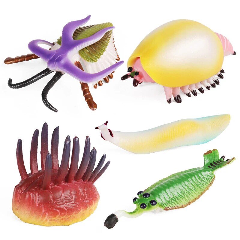 2022 Simulation Prehistoric Marine Life Figurines Nautilus Trilobite Anomalocaris Ocean Animal Action Figure Collection Kid Toys