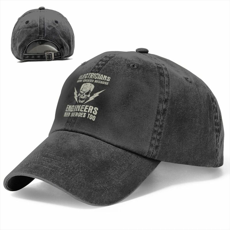 Gorras de béisbol informales para electricista, sombreros de algodón desgastados Unisex, sombrero de regalo