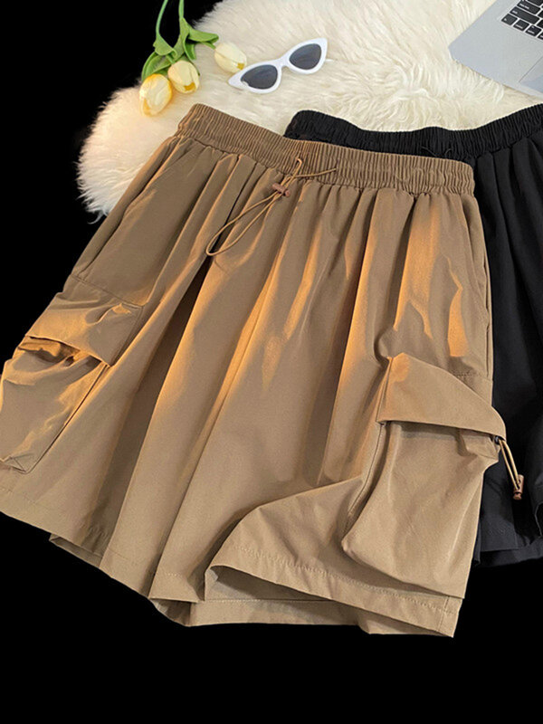 Pantalones cortos de verano para hombre, ropa de calle masculina, estilo coreano, Cargo, transpirables, para el Día de San Valentín, E162, 2024