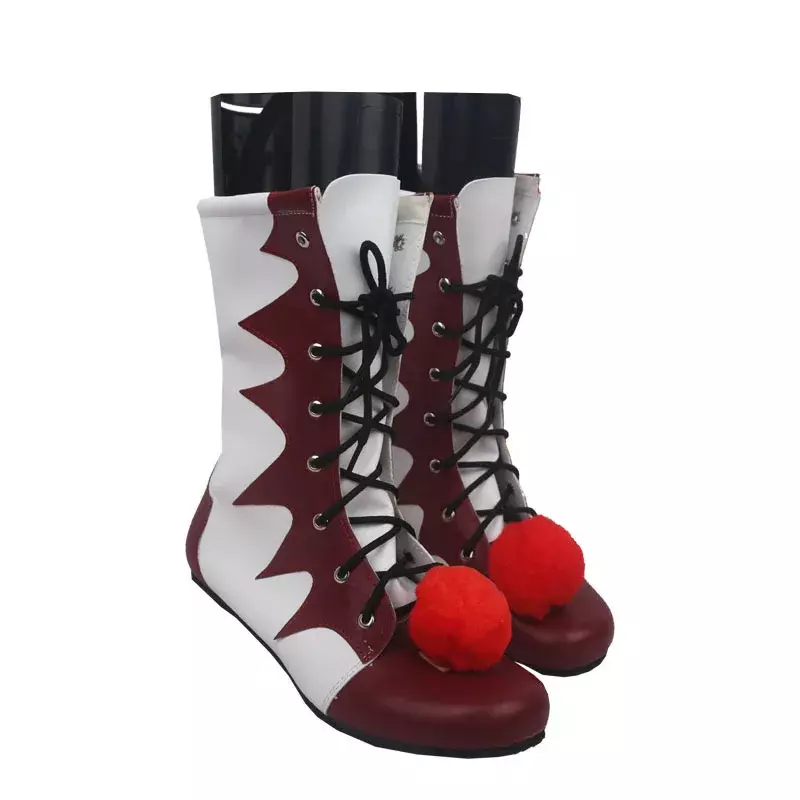 Stephen King's It Pennywise Shoes Mask Cosplay Scary Clown Boots Men Custom Halloween Christmas Costumes Accessories Party