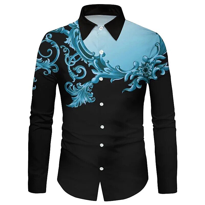 Camisa de color con graffiti de tinta para hombre, traje deportivo juvenil de vitalidad, material suave y cómodo con solapa, novedad de 2023