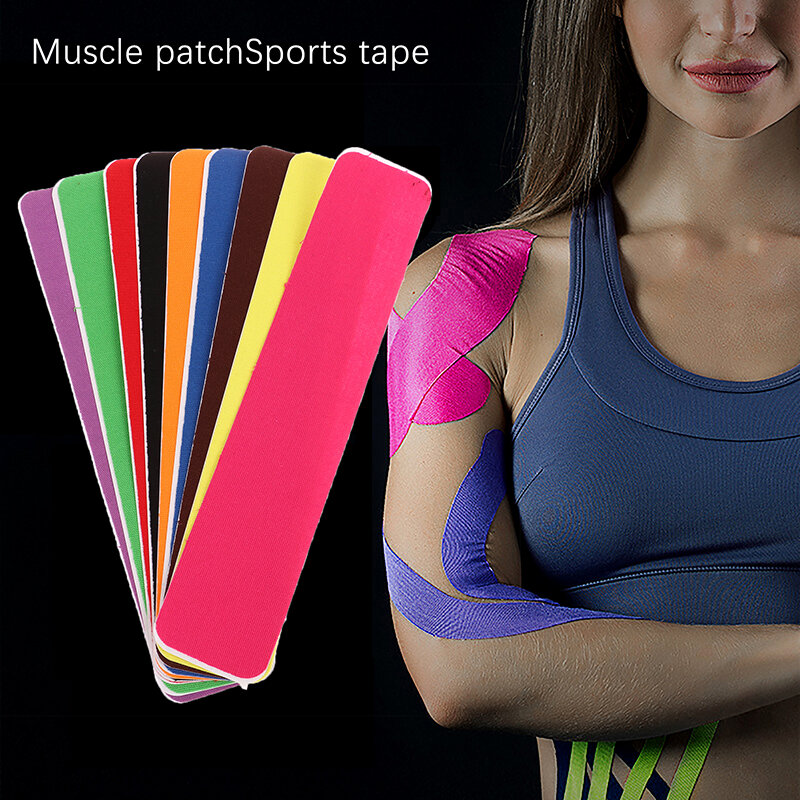 Parche de protección muscular para deportes al aire libre, autoadherente Vendaje deportivo, impermeable, soporte para articulaciones, alivio del dolor, 10 piezas