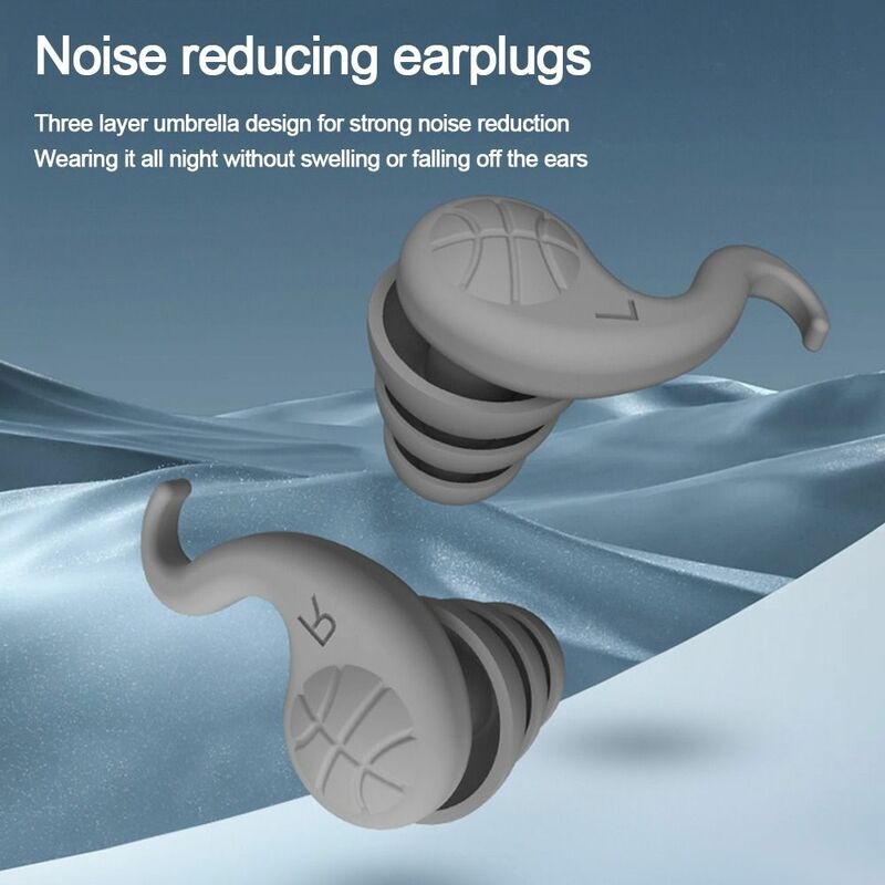 Tampões de silicone macio para dormir Tampões de bloqueio de som Reutilizáveis regalos de ouvido impermeáveis Redução de ruído Tampões de ouvido de viagem criativa