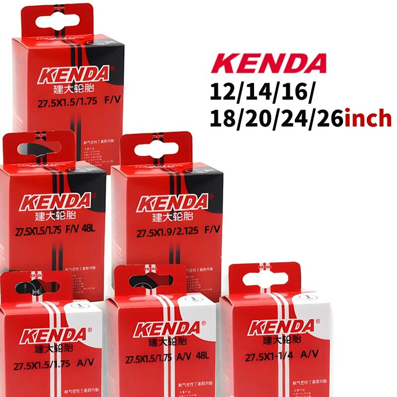 Kenda-ロードバイクおよびマウンテンバイク用のラバーインナーチューブ,2個,シュレーダープレスタ,12/14/16/18/20/24インチ