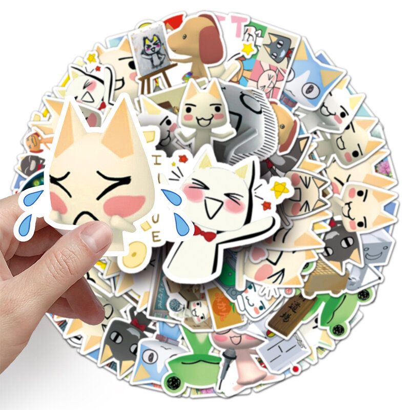 10/30/50 Stuks Grappige Anime Toro Inoue Kat Stickers Stickers Diy Waterfles Dagboek Gitaar Kawaii Cartoon Waterdichte Sticker Voor Kinderen